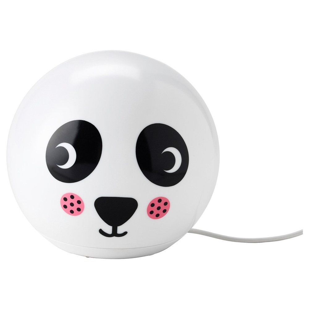 IKEA ÄNGARNA Panda LED Kids Lamp Nursery Bedroom Light NEW w/Bulb 7" New